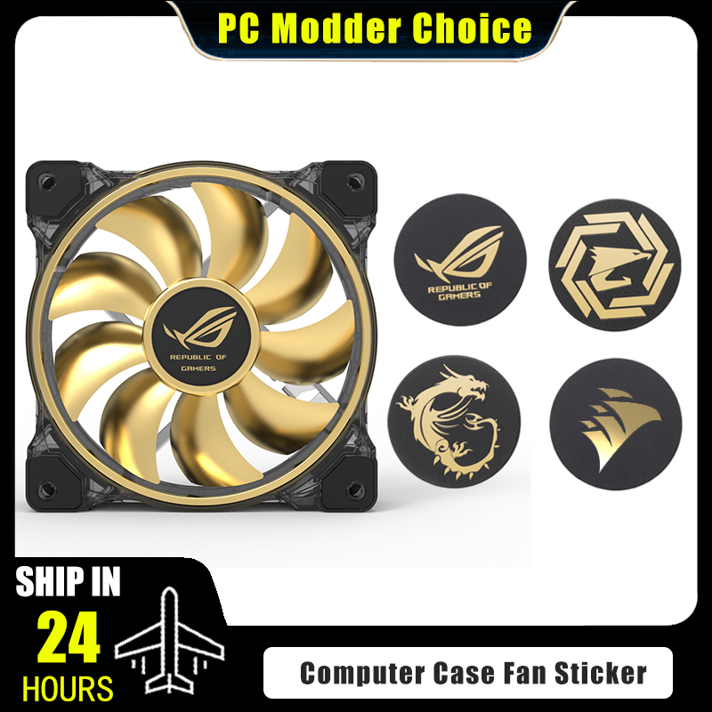 Pc Gaming Essentials - Наклейка с логотипом вентилятора корпуса компьютера,