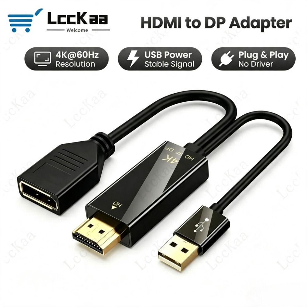Pc Gaming Vs Ps5 - Кабель HDMI-совместимый с DisplayPort 4K@60Hz, адаптер-конвертер