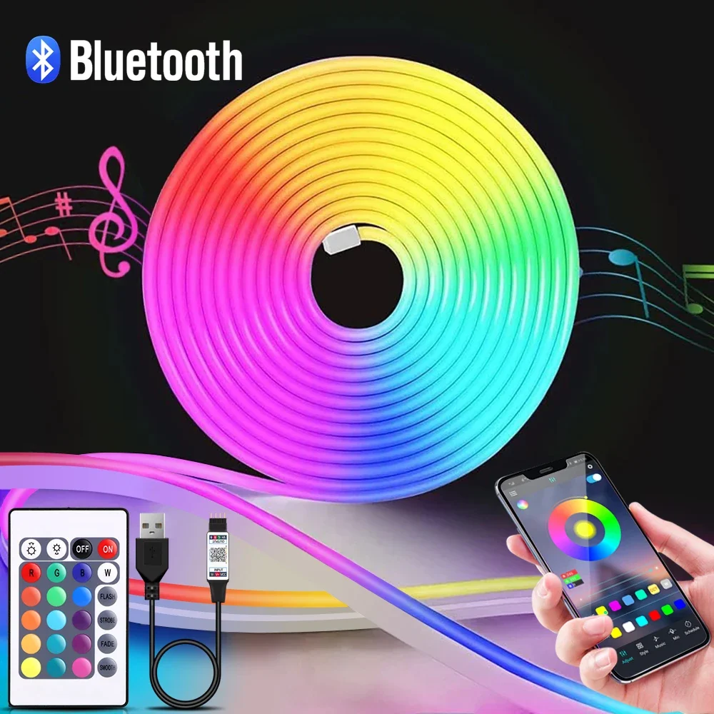 1-5 м RGB светодиодный неоновы – обзор и цена Rgb Light Strip